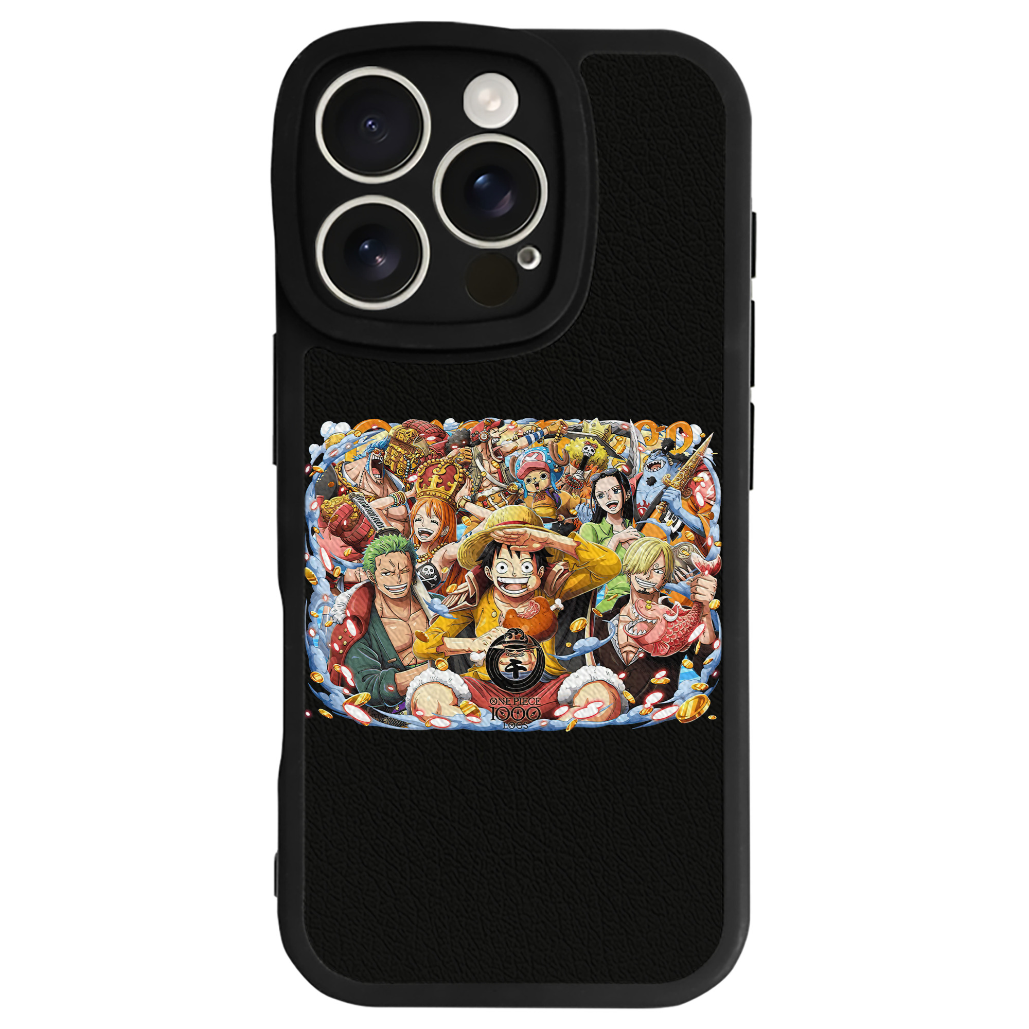 （画像用） ワンピース モンキー・D・ルフィ ONE PIECE Monkey D. Luffy 【iPhone 16シリーズ対応】シリコンスマホケース（レザー調） 材質：シリコン